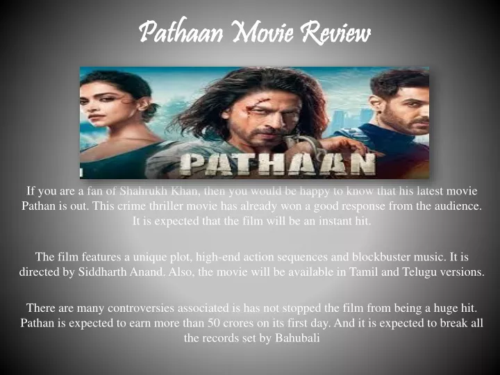 pathaan movie review