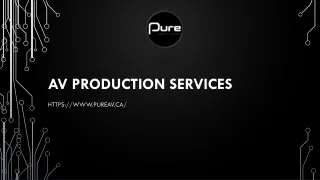 AV PRODUCTION SERVICES