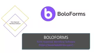 Form Approval Workflow Software