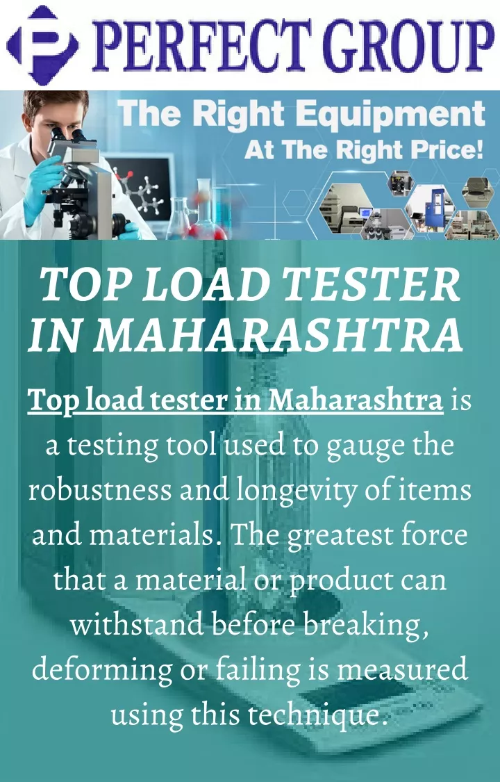 top load tester in maharashtra top load tester