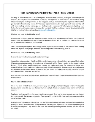 forex online