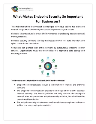 what makes endpoint security so important