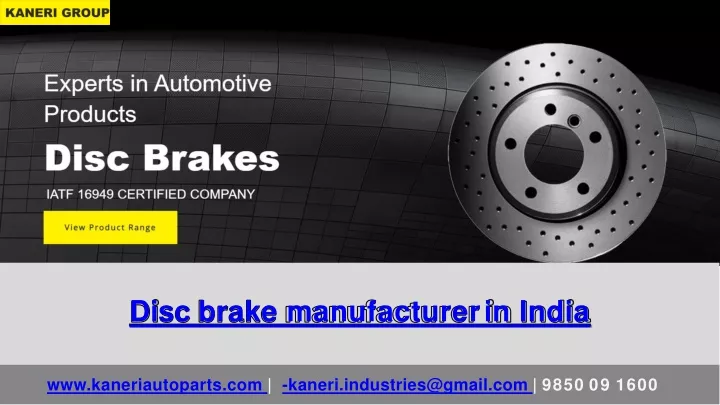 disc brake manufacturer in india