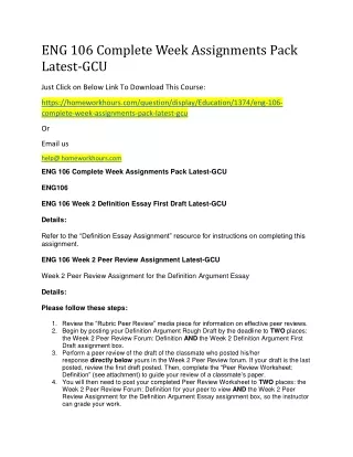 eng 106 complete week assignments pack latest gcu
