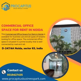 Convenient Commercial Office Space For Rent in Noida