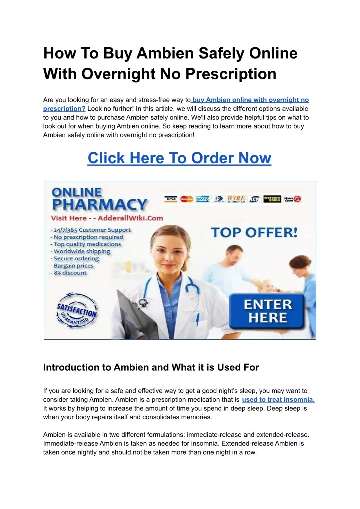 how to buy ambien safely online with overnight