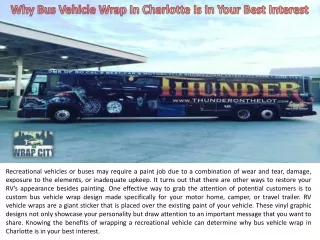 why bus vehicle wrap in charlotte is in your best