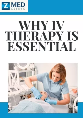 Why IV Therapy is Essential