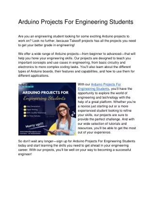 arduino projects for engineering students