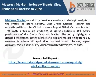 mattress market industry trends size share