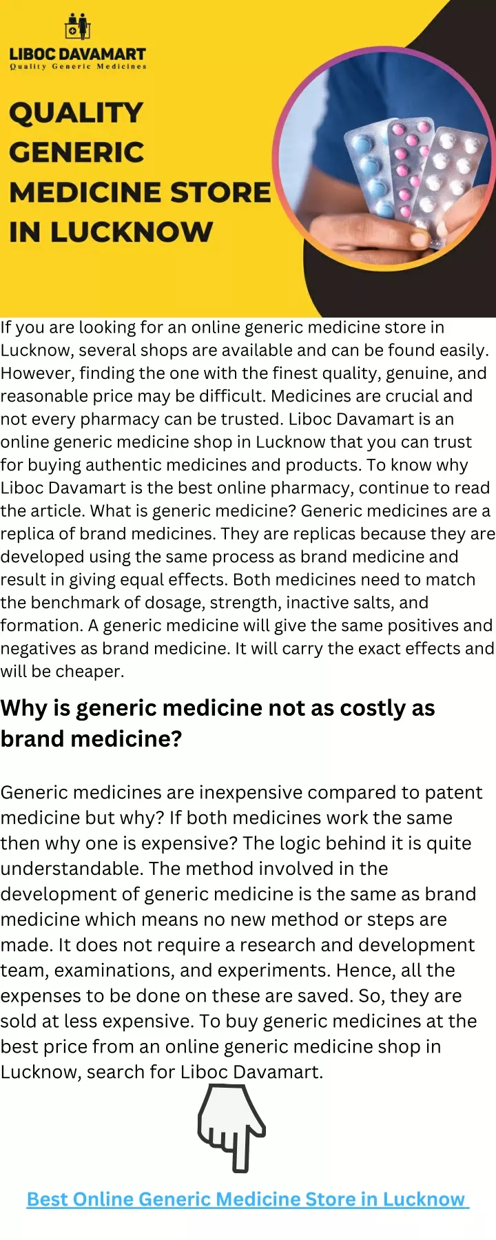 if you are looking for an online generic medicine