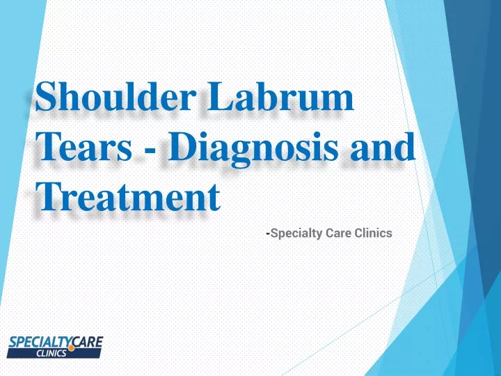 shoulder labrum tears diagnosis and treatment