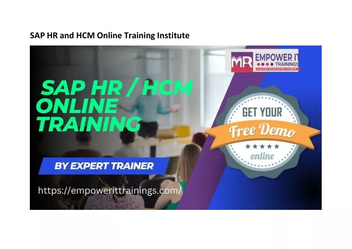 sap hr and hcm online training institute