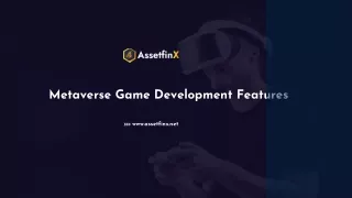 metaverse game development features