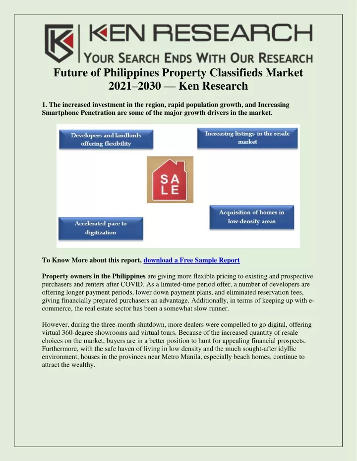 future of philippines property classifieds market