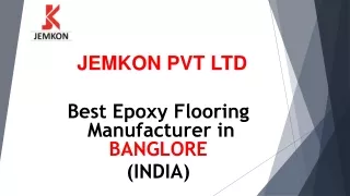 Best Epoxy Flooring Services In Bangalore.