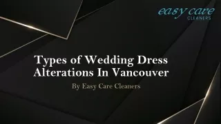 Types of Wedding Dress Alterations In Vancouver