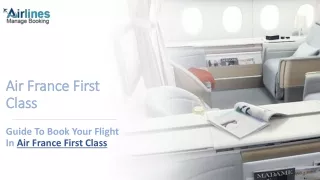 Air France First Class