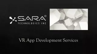VR App Development Services