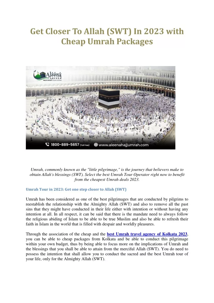 get closer to allah swt in 2023 with cheap umrah