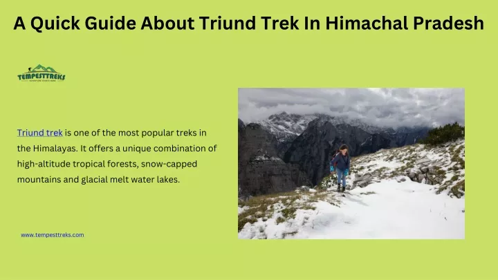 a quick guide about triund trek in himachal