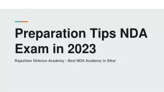 NDA Preparation | Last Minute Tips for NDA Exam