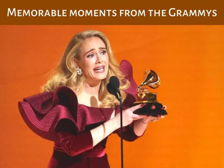 memorable moments from the grammys