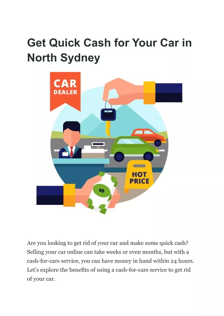 get quick cash for your car in north sydney