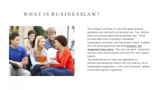 What is Business Law