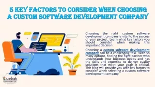 Custom Software Development Company