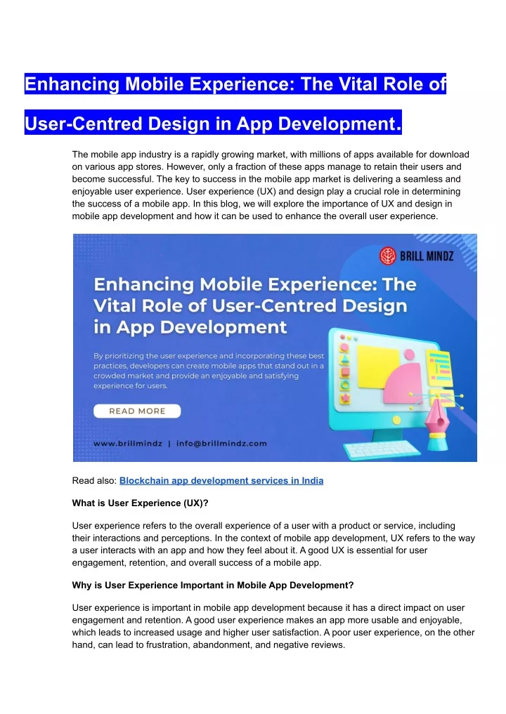 enhancing mobile experience the vital role of