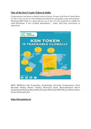 one of the best crypto token in india