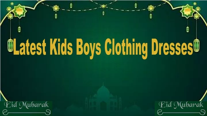 latest kids boys clothing dresses