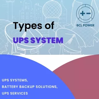 Types of UPS System