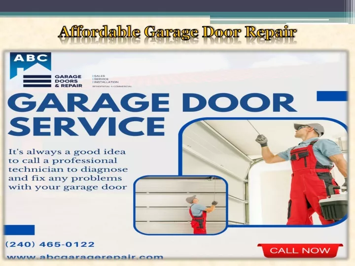 affordable garage door repair