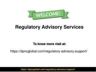 regulatory advisory services