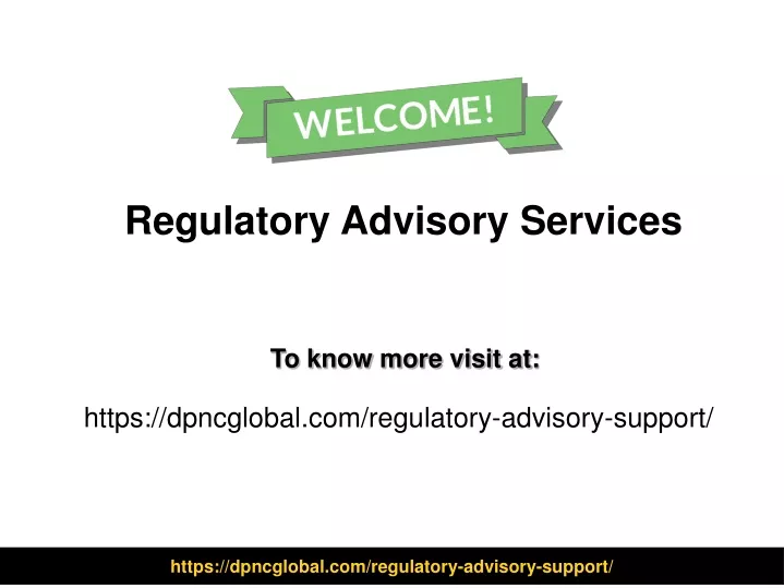 regulatory advisory services