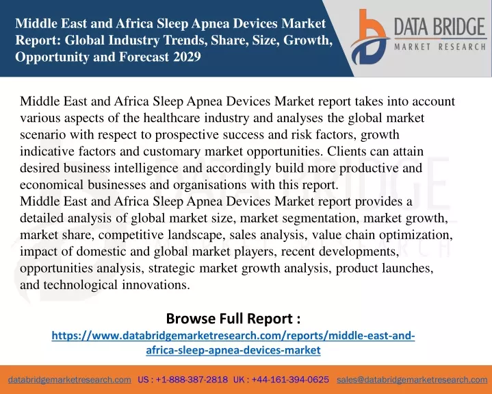 middle east and africa sleep apnea devices market