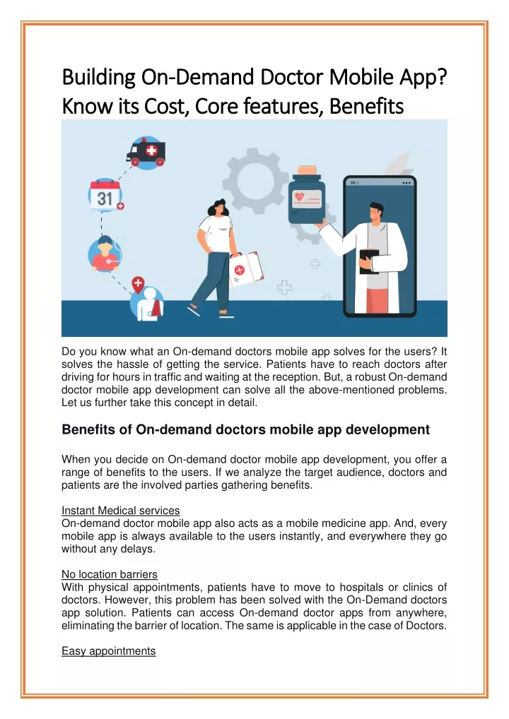 building on building on demand doctor mobile