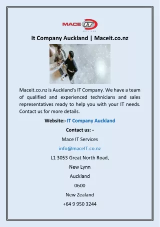 it company auckland maceit co nz