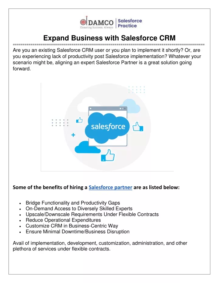 expand business with salesforce