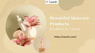 Cream White Aesthetic Skincare Product Presentation
