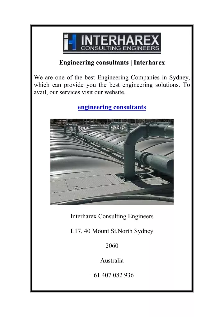 engineering consultants interharex