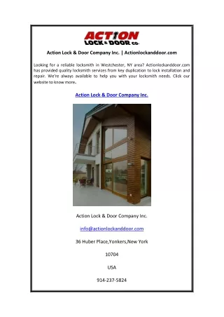 action lock door company inc actionlockanddoor com