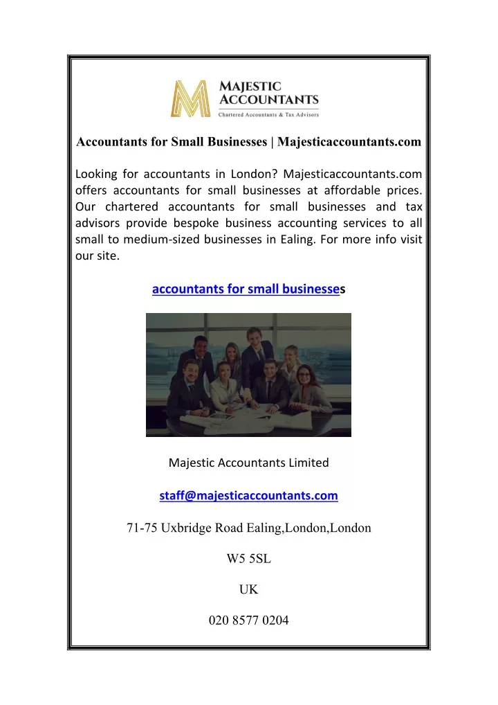 accountants for small businesses