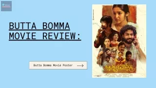 Butta Bomma Movie review, and rating, New movies -  newstodayonline24.com
