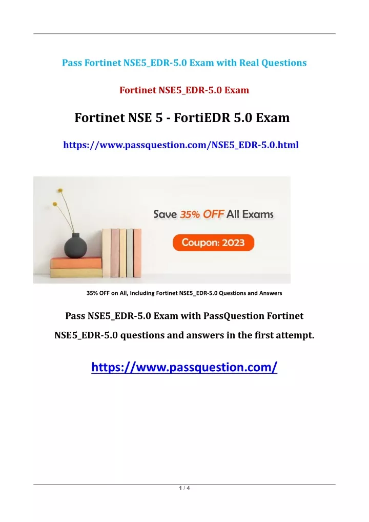 pass fortinet nse5 edr 5 0 exam with real