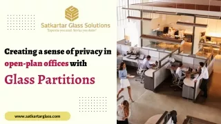 creating a sense of privacy in open plan offices