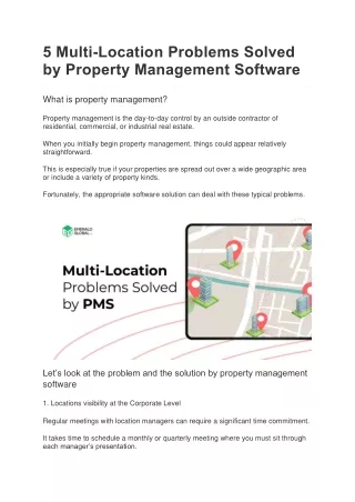 5 multi location problems solved by property