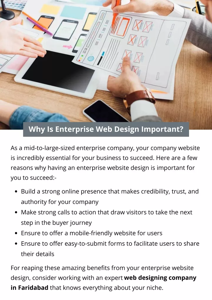 why is enterprise web design important